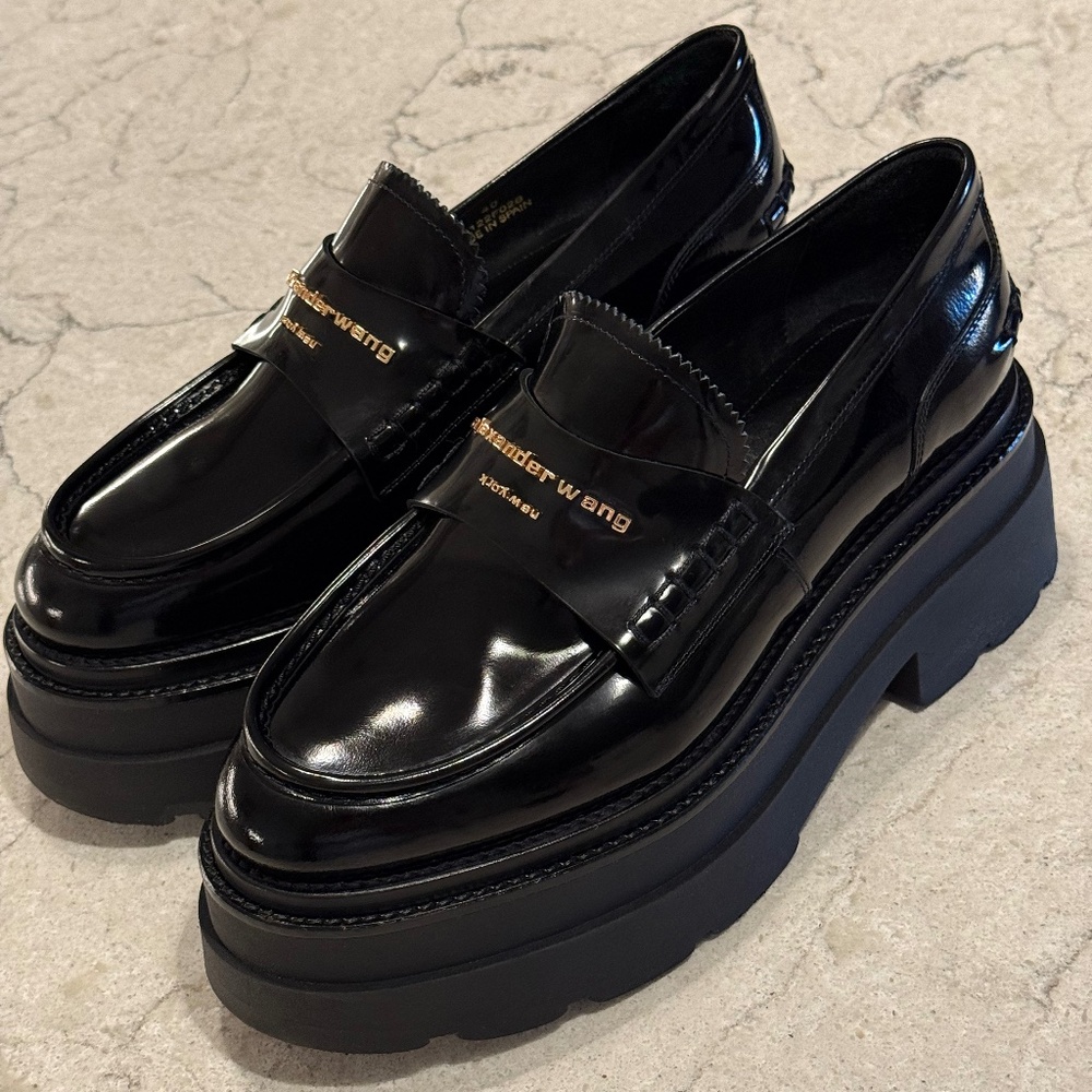 ALEXANDER WANG Platform Lug Sole Loafers, Size EU 40, NEW! WORE ONCE! - Picture 6 of 16
